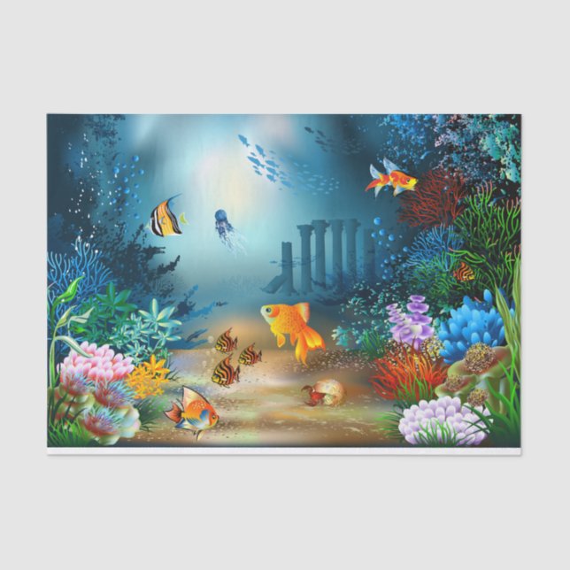 Papel De Seda 4 subaquáticos (Frente )