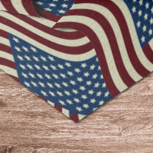 Papel De Seda 4o Da bandeira americana branca do partido de