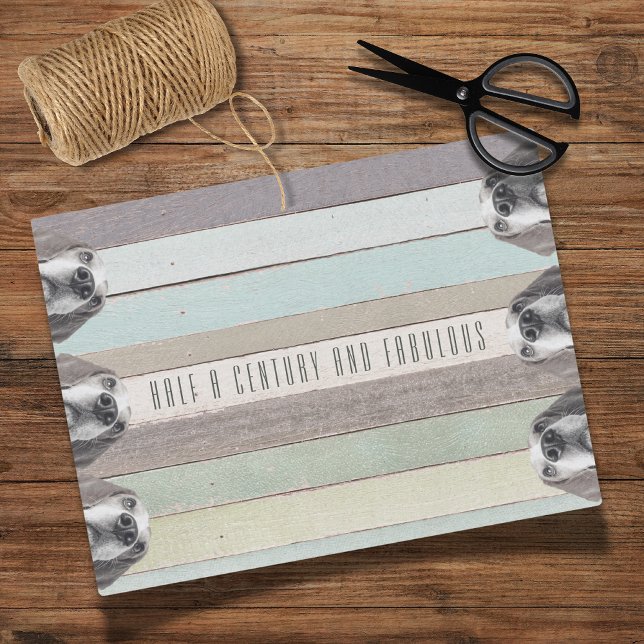 Papel De Seda 50º aniversário Meio século e fabuloso ("Half a Century and Fabulous"!
This collection is perfect for your next 50th birthday celebration!)