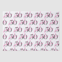 Papel De Seda 50 e fabuloso 50 anos vibrante rosa