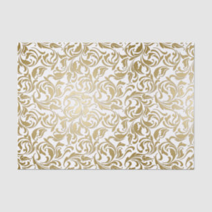 Papel De Seda 50 e Fabuloso Andar Dourado Decorativo do 50º Part