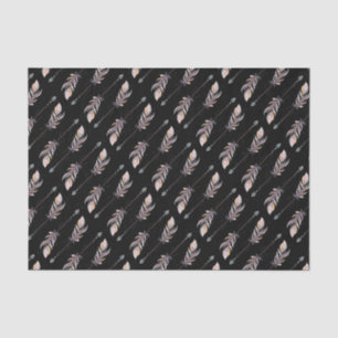 Papel De Seda 50 e fabuloso Penas de Boho Rosa de Aniversário Ne