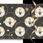 Papel De Seda 60.º aniversário Funny Modern Fab Dourado Negra<br><div class="desc">Alguém especial faz 60 anos que é muito querido para você? Este lenço vai tornar seu presente especial para o grande dia dela! Personalizar com seu nome ou até mudar o ano...  Saúde!</div>