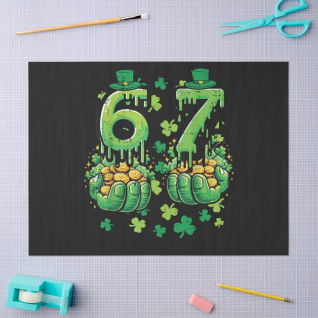 Papel De Seda 6 7 Dia de São Patrício (Arte )