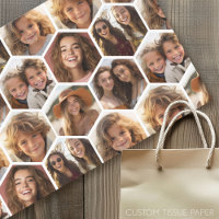 7 Colagem de Fotografias - padrão funky hexagon Mo