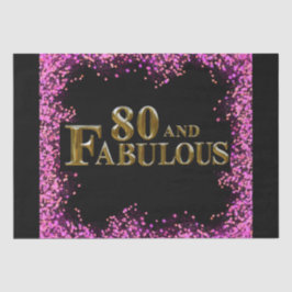 Papel De Seda 80º Aniversário 