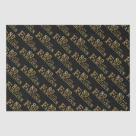 Papel De Seda 80 Birthday
