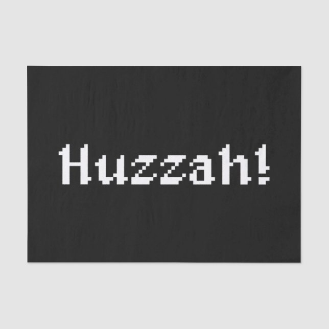 Papel De Seda 8 Bits Huzzah! (Frente )