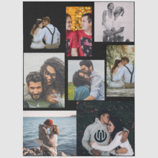 Papel De Seda 8 Colagem Personalizada Personalizada de Fotos