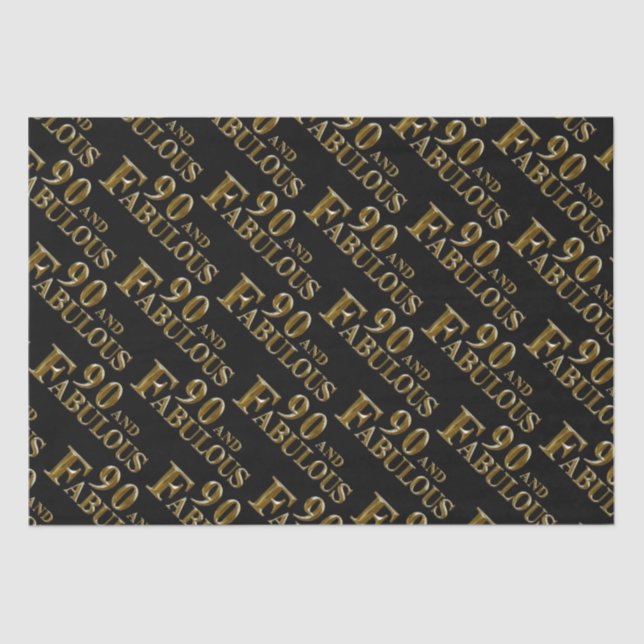 Papel De Seda 90º Aniversário  (Frente )