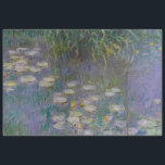 PAPEL DE SEDA A ÁGUA ESTÁ DE MANHÃ DE CLAUDE MONET<br><div class="desc">Uma das coleções mais conhecidas e prolíficas de Claude Monet. Esta é uma seleção de uma das mais de 200 pinturas do seu jardim de água que ele chamou de Lírios de Água. Esta peça em particular é rica em cinzentos e púrpura, bem como azuis e verdes e foi completada...</div>