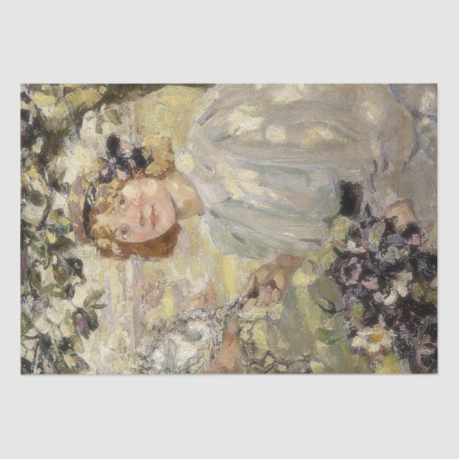 Papel De Seda A Árvore Apple (por Bessie MacNicol) (Frente )