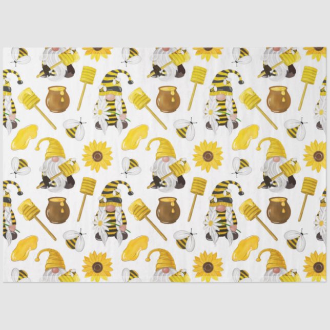 Papel De Seda A Bumble Bee and Honey Series Design 16 (Frente )