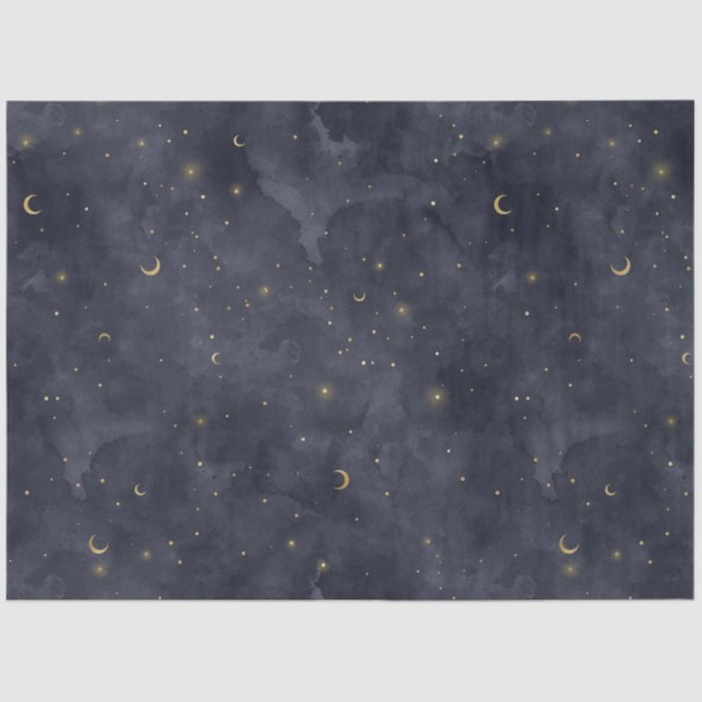 Papel De Seda A Celestial Starry Night Series Design 12 (Frente )