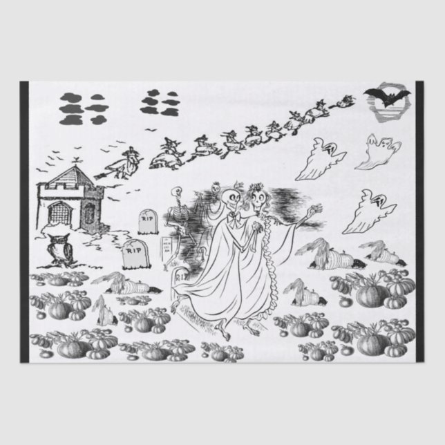 Papel De Seda A Cerimônia Assombrada - (Frente )