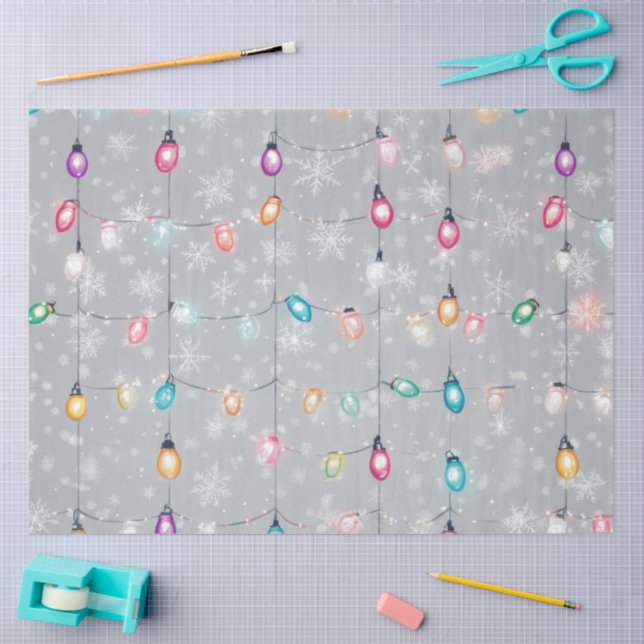 Papel De Seda A Christmas Light Series Design #13 (Arte )