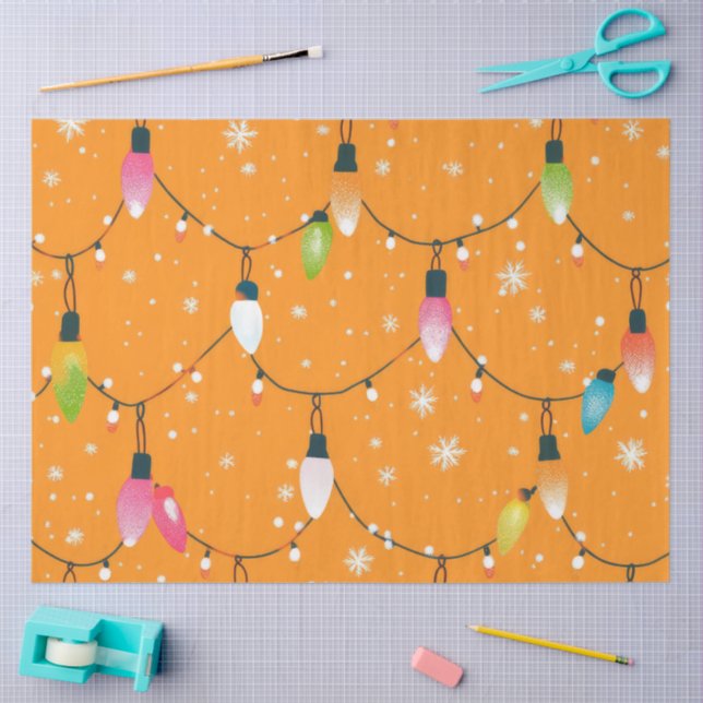 Papel De Seda A Christmas Light Series Design #9 (Arte )