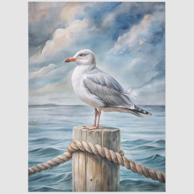 Papel De Seda A Coastal Series Design 11 (Frente )