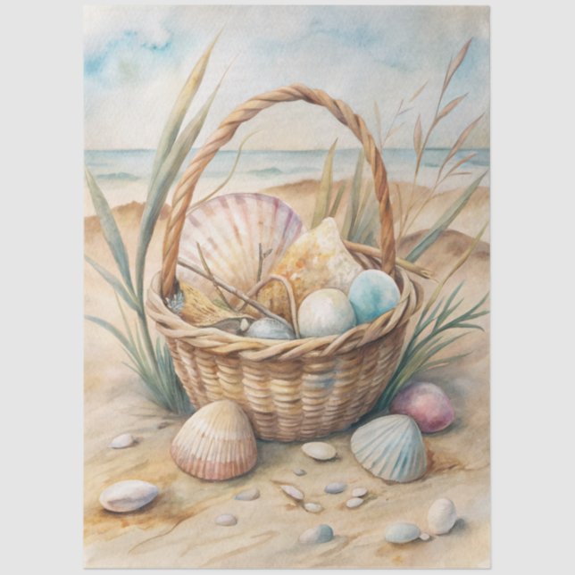 Papel De Seda A Coastal Series Design 23 (Frente )