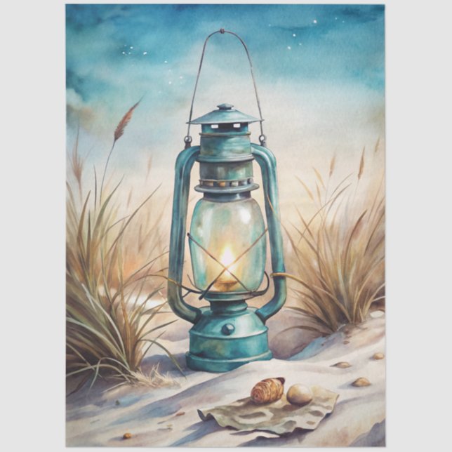 Papel De Seda A Coastal Series Design 4 (Frente )