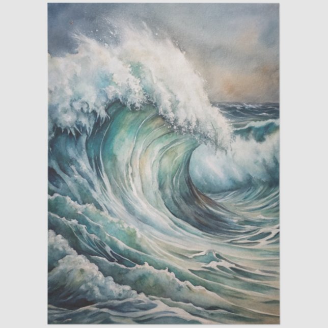 Papel De Seda A Coastal Series Design 41 (Frente )