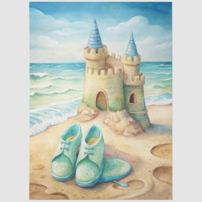 Papel De Seda A Coastal Series Design 5 (Frente )