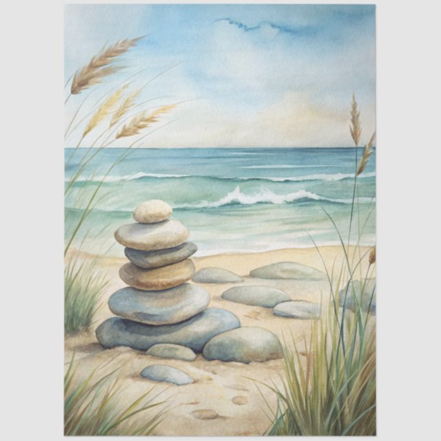 Papel De Seda A Coastal Series Design 58 (Frente )