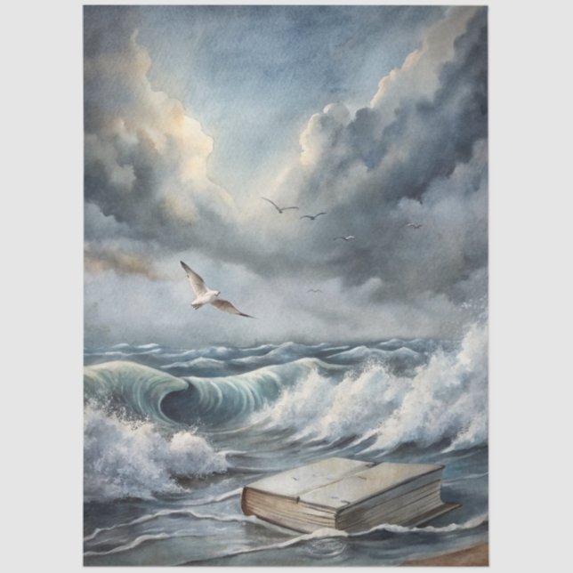 Papel De Seda A Coastal Series Design 65 (Frente )