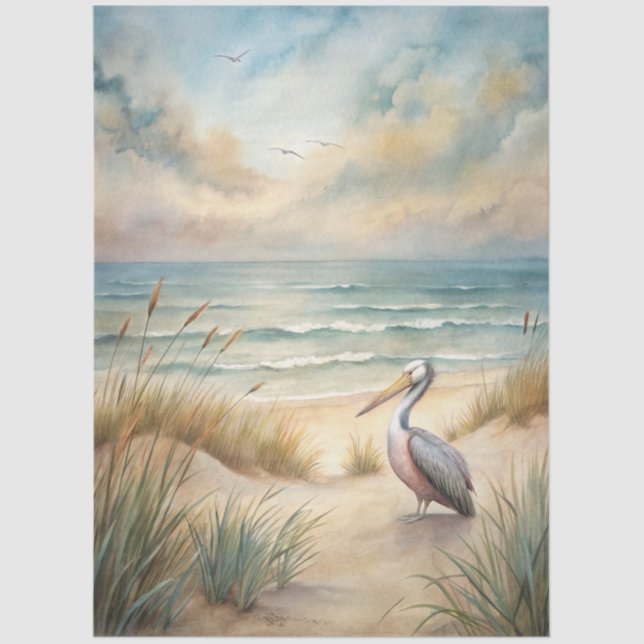 Papel De Seda A Coastal Series Design 68 (Frente )