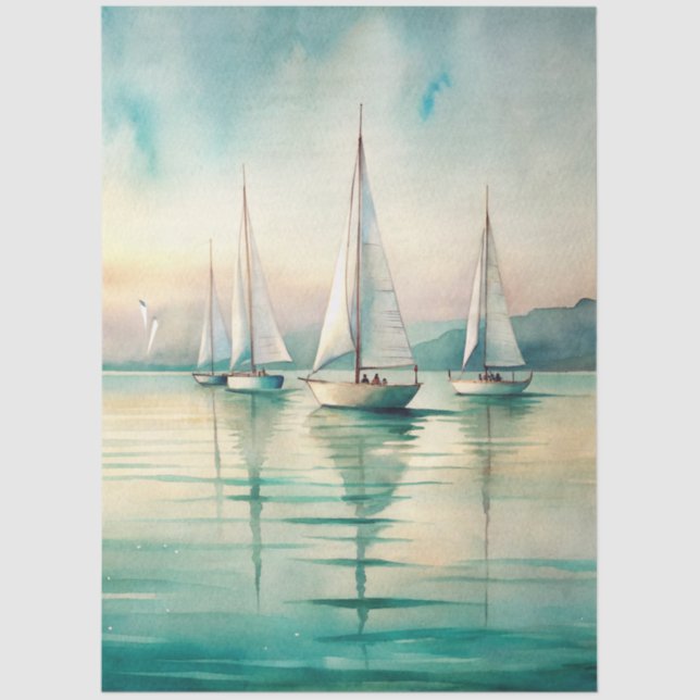Papel De Seda A Coastal Series Design 74 (Frente )