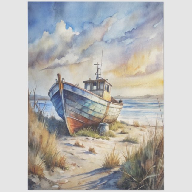 Papel De Seda A Coastal Series Design 76 (Frente )