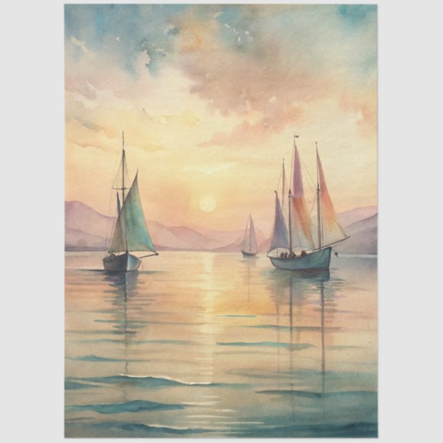 Papel De Seda A Coastal Series Design 87 (Frente )