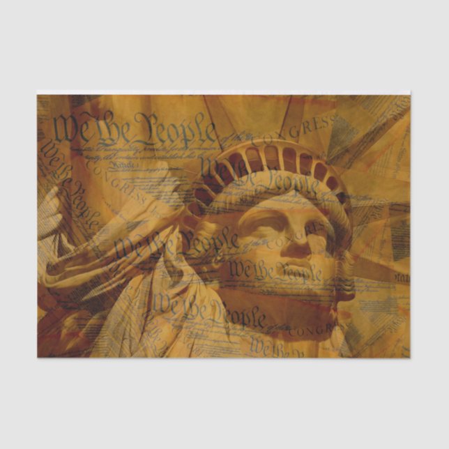 Papel De Seda A Constituição Americana (Frente )