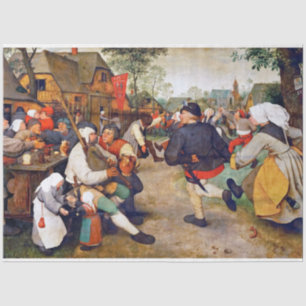 Papel De Seda A dança camponesa, Pieter Bruegel