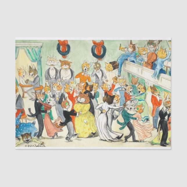 Papel De Seda A dança de Louis Wain (Frente )