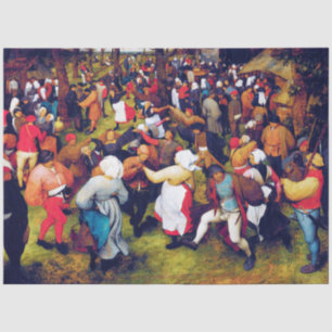 Papel De Seda A dança do casamento, Pieter Bruegel