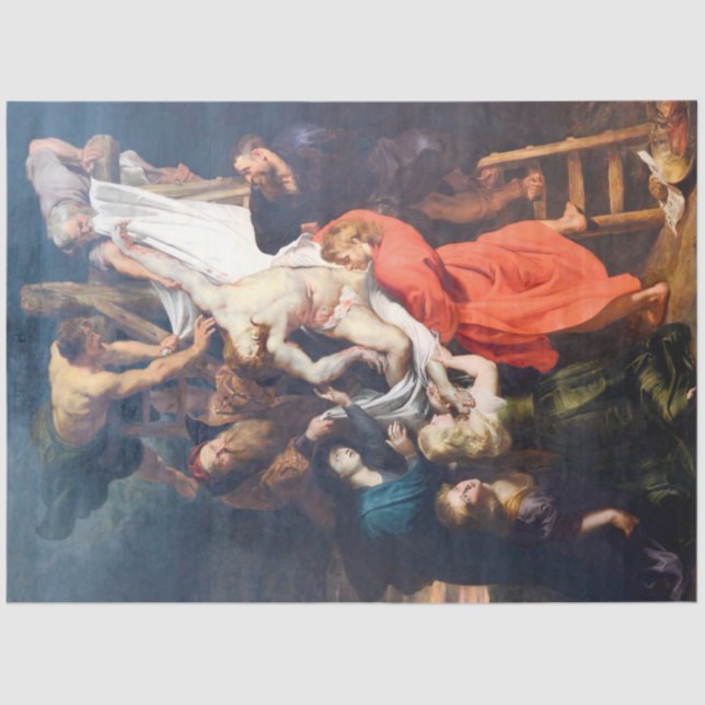 Papel De Seda A descida da cruz, Rubens (Frente )