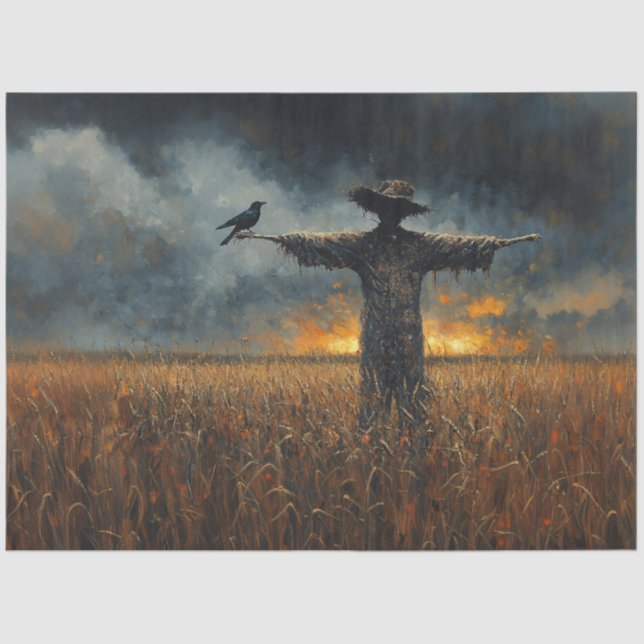 Papel De Seda A Desocupação do Relógio do Espantalho (Frente )