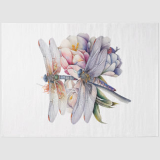 Papel De Seda A Dragonfly Watercolor Series Design 6