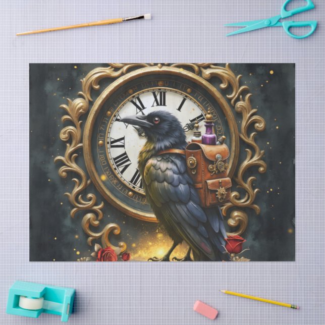 Papel De Seda A Entrega Mecânica do Corvo (Arte )