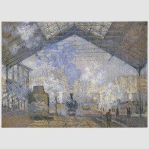Papel De Seda A Estação Santo-Lazare, Monet