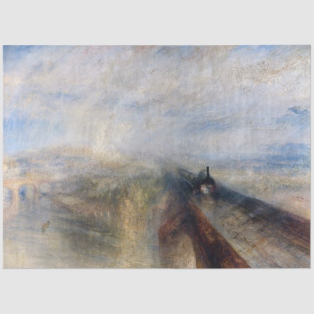 Papel De Seda A ferrovia ocidental Excelente, William Turner, 18 (Frente )