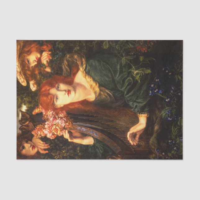 Papel De Seda A Garaternária de Dante Gabriel Rossetti (Frente )