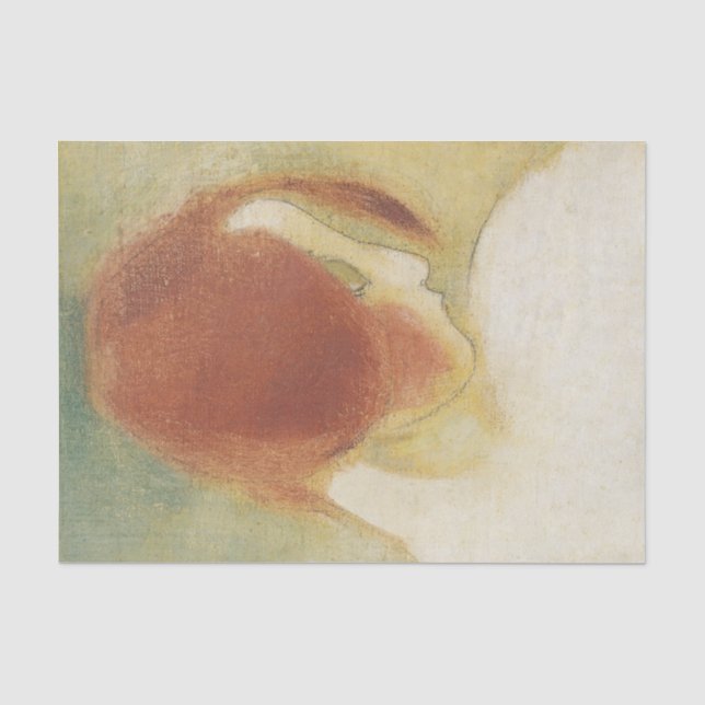 Papel De Seda A garota vermelha, Helene Schjerfbeck (Frente )