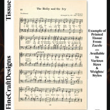 A Holly E O Ivy Partitura DU4 Decoupage