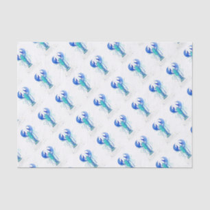 Papel De Seda A lagosta de Netuno