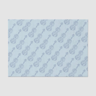 Papel De Seda A lápis azul desenho do violino