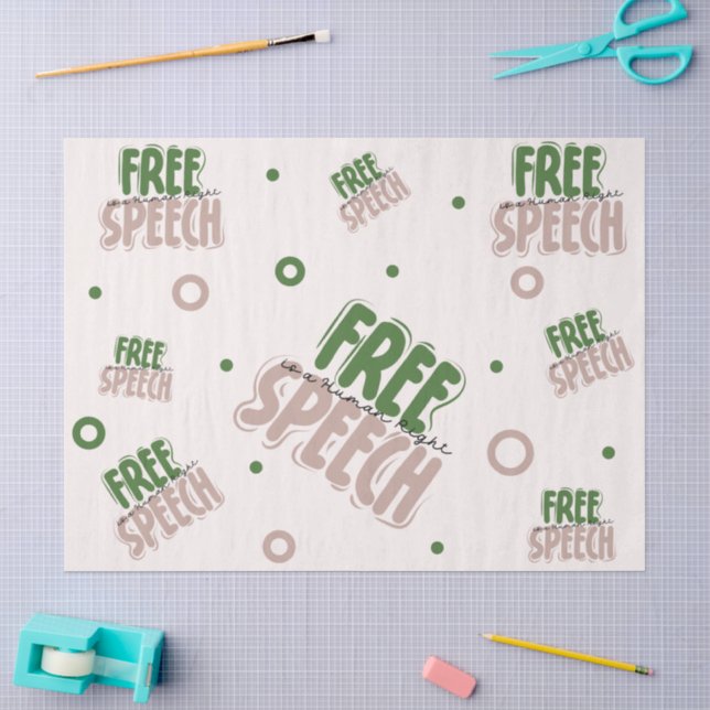 Papel De Seda A Liberdade de Expressão é um Direito Humano (Arte )
