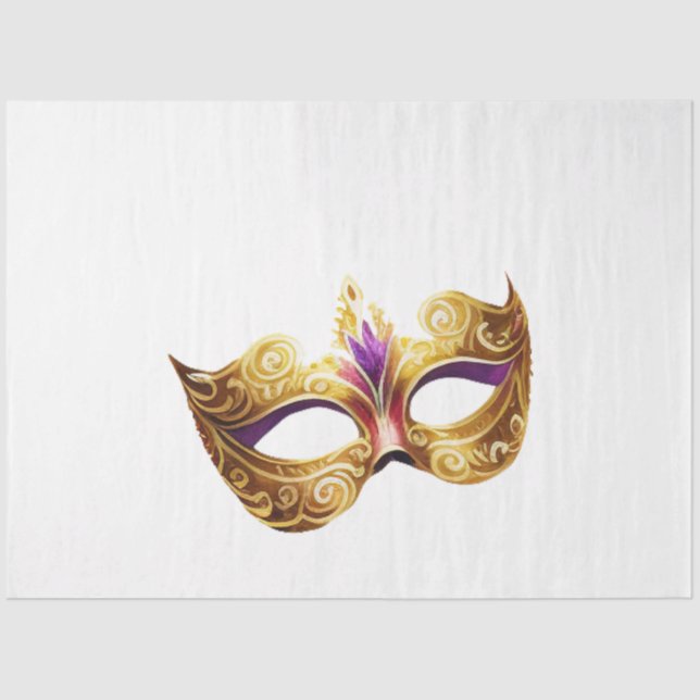 Papel De Seda A Mardi Gras Mask Series Design 11 (Frente )