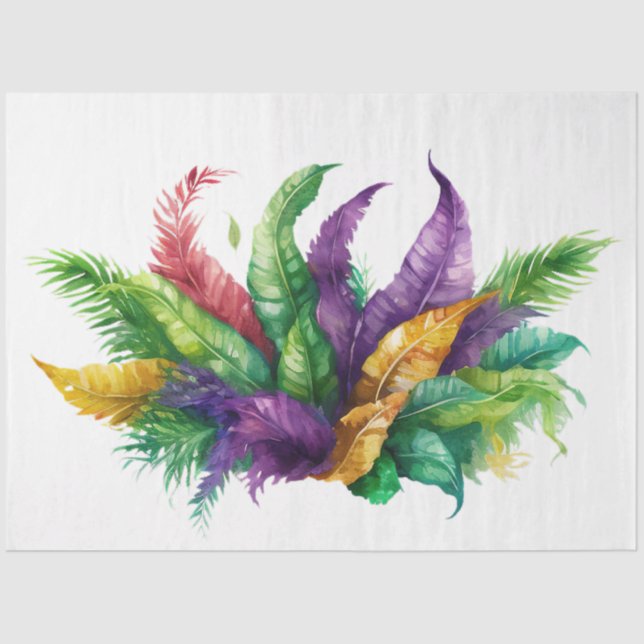 Papel De Seda A Mardi Gras Mask Series Design 12 (Frente )